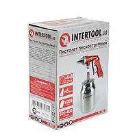 Пескоструйный пистолет INTERTOOL PT-0707 с баком 1л для удаления ржавчины, грязи, краски и мощностью 320 л/мин