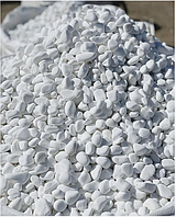 Декоративный Камень Белая Мраморная галька Kalafat (упаковка 25 кг) Фракция 40-60 мм