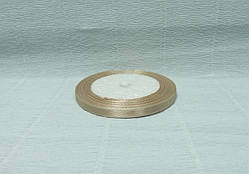 Стрічка атласна, Бежева, 0,6 см