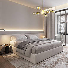 Люстра золота з кавових куль на 6 ламп (52-6033-6 GD+BR), фото 4