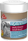 Ексель Мультивітаміни для собак дрібних порід Excel Multi Vitamin 70 таблеток 150 ml 8in1