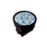 Яскравий ліхтар на голову з гумкою 1396 чорний на батарейках АА Ліхтарик налобний, фото 5