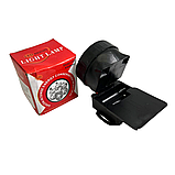 Яскравий ліхтар на голову з гумкою 1396 чорний на батарейках АА Ліхтарик налобний, фото 3