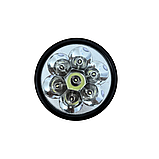 Яскравий ліхтар на голову з гумкою 1396 чорний на батарейках АА Ліхтарик налобний, фото 7