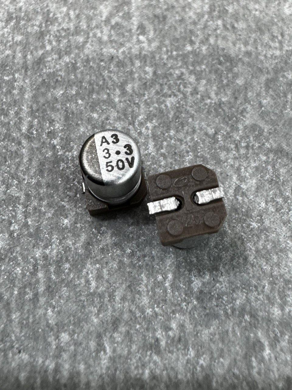 Конденсатор електролітичний 3.3uf 50V,105C, (4x5)