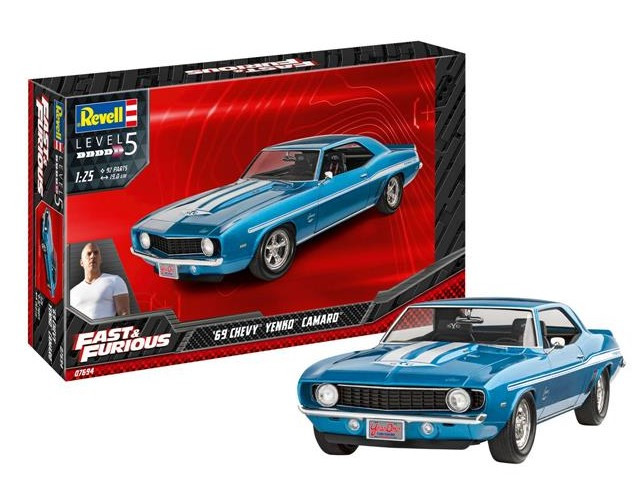 Збірна модель Revell Автомобіль Chevy Camaro Yenko 1969 з/ф Форсаж Рівень 5 Масштаб 1:25 (RVL-07694)