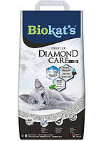 Biokat's Diamond Care Classic - комкующийся наполнитель c активированным углем, без запаха 8 л