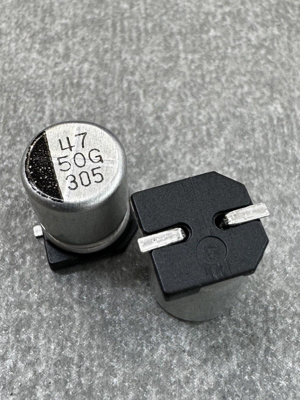 Конденсатор електролітичний 47uf 50V,105C, (8x10)