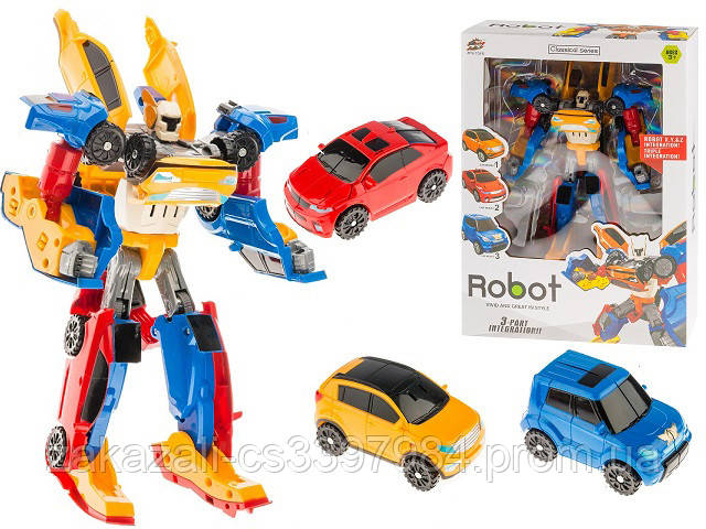Робот-Трансформер Тобот QUATRAN 3 в 1 | Іграшка для хлопчика Автобот Кватран, фото 1