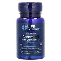 Life Extension Chromium with Crominex 3+ 500 mcg 60 капсул LEX-15046 SP
