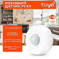 Wifi датчик движения Tuya Wifi PIR Motion Detector, с оповещением на смартфон, White CN15140 SP