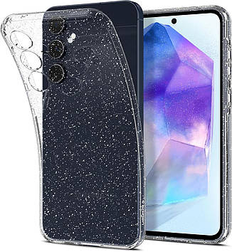 Чохол Spigen для Samsung Galaxy A55 5G - Liquid Crystal Glitter, Crystal Quartz (ACS07538)