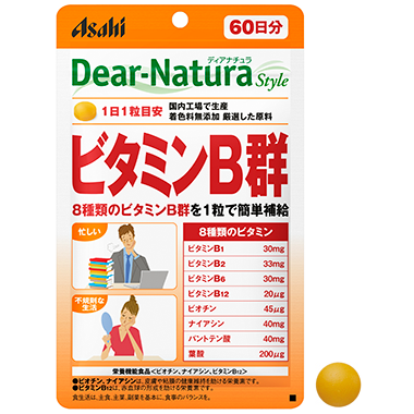 Asahi Dear Natura комплекс вітамінів групи В, 60 таблеток на 60 днів