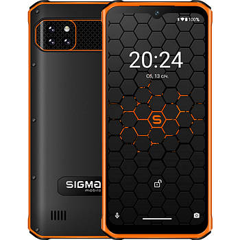 Смартфон Sigma X-treme PQ56 6/128GB Black Orange