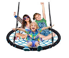 Садова гойдалка Tini Mini Pro 120 см 240 кг синя