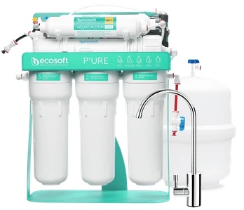 Фільтр зворотного осмосу Ecosoft P’URE AquaCalcium Mint з помпою на станині (MO675PSMACECO)