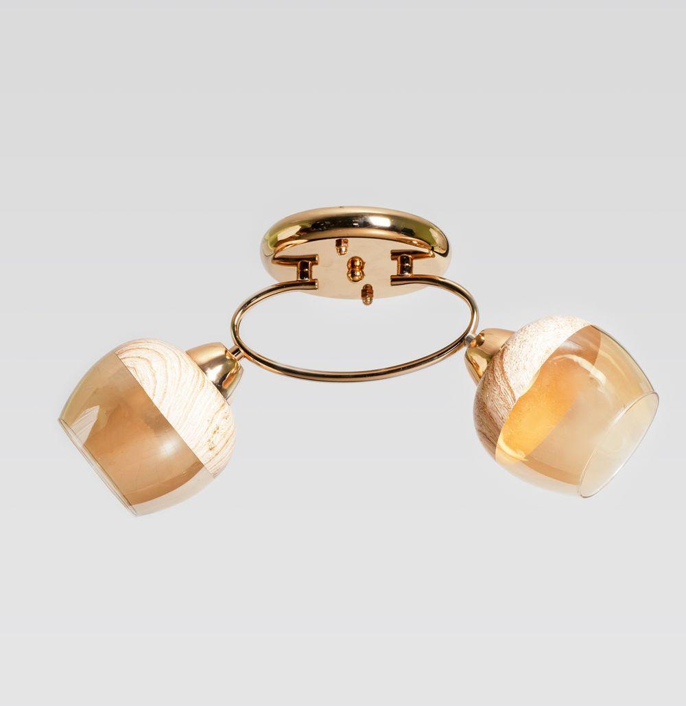 Люстра стельова на два плафони