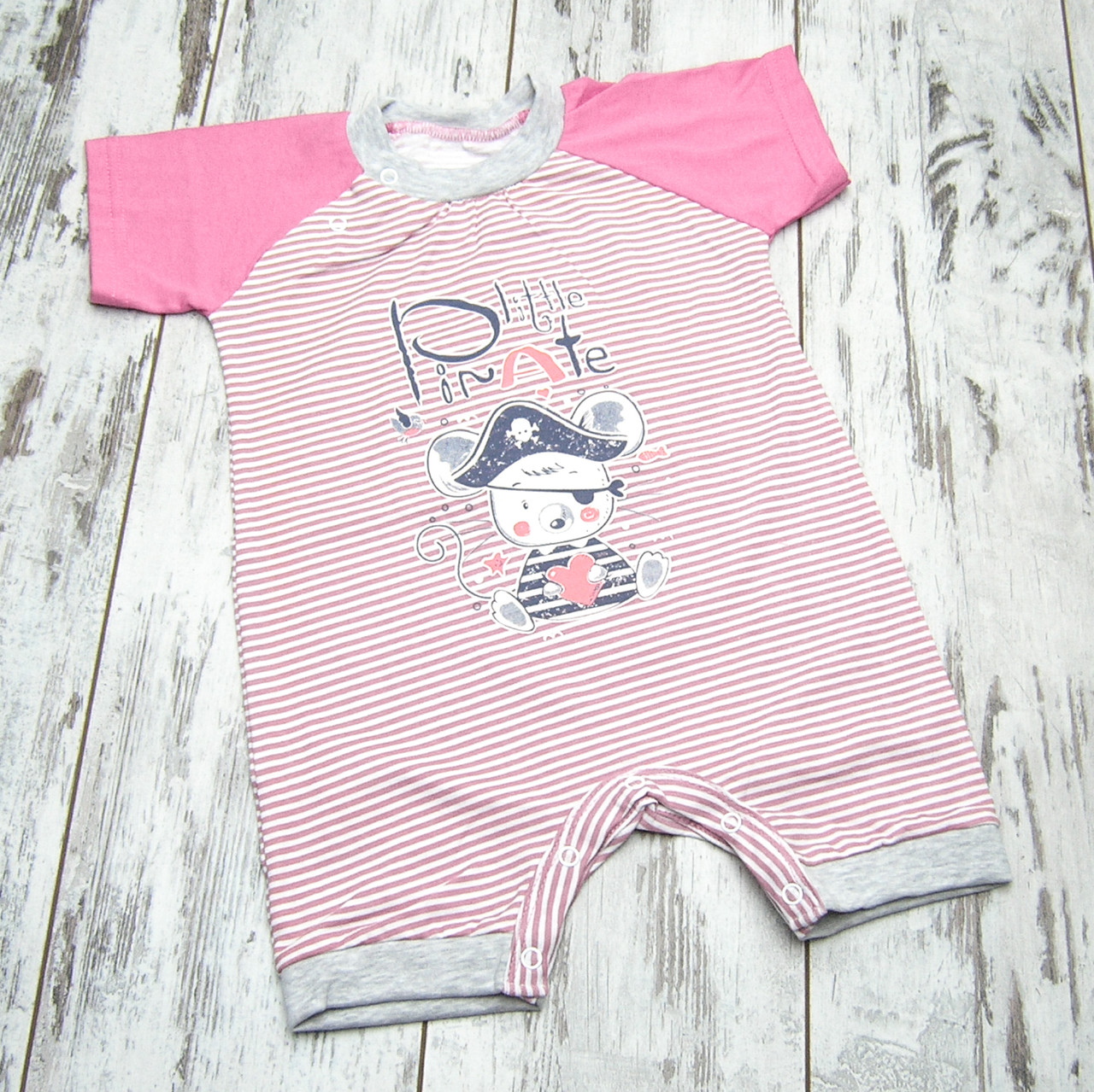 ГУРТОМ від 3 шт тонкий бавовняний пісочник ромпер боді для дівчинки новонароджених малюків літній бодік 3094 РЗВВ, фото 1