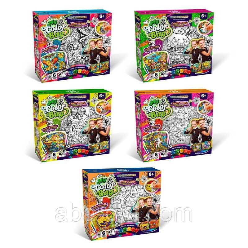 Гра Сумка-розмальовка MINI "My Color Bag" mСОВ-01-01,02,03,04,05 U укр. (5) "Danko Toys" ВИДАЄТЬСЯ МІКС ВИДІВ, фото 1