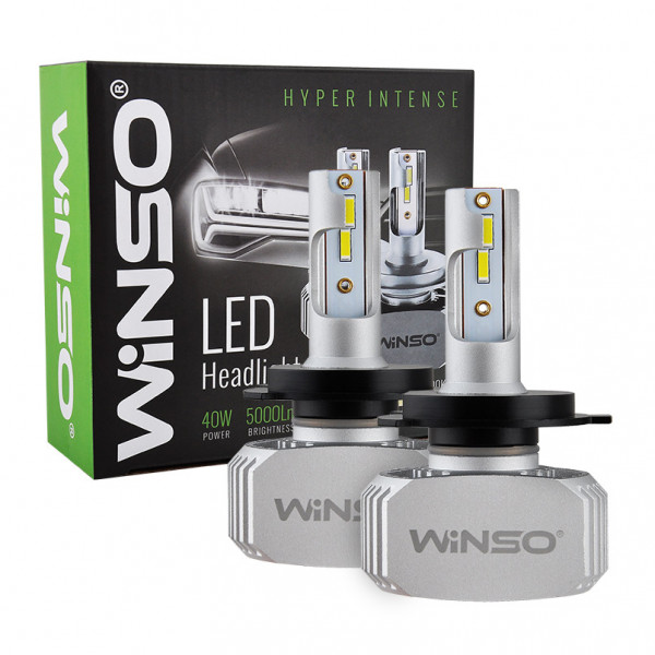 Світлодіодні лампи LED Winso H4 12/24 V 50 W 6000 K 4000 Lm CSP Cree Chip