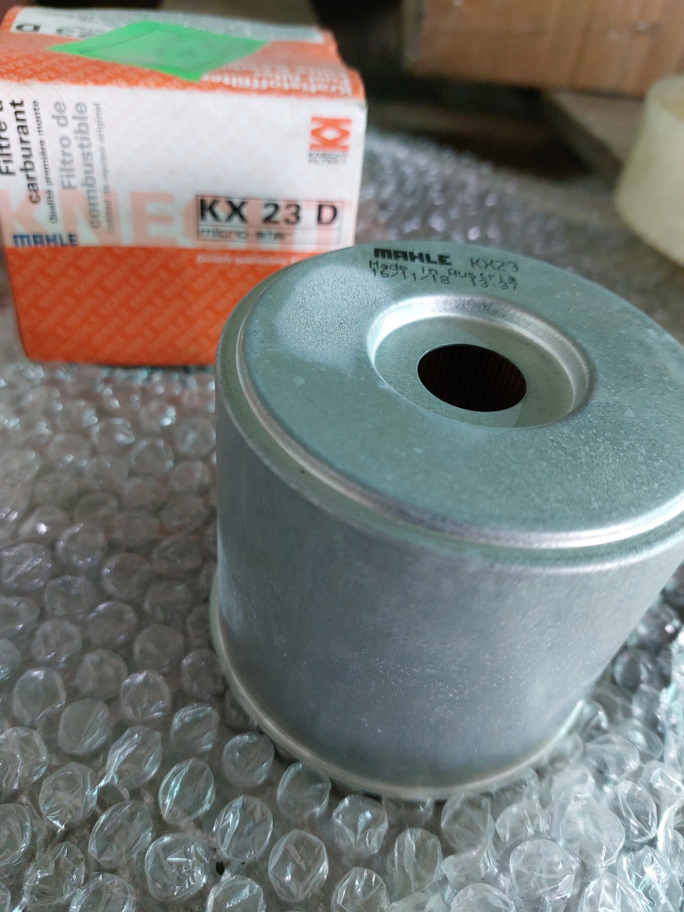 Фільтр паливний KX23D Mahle KX 23 D FIAT DUCATO 90-, CITROEN JUMPER 94-02, FORD, LADA, MAZDA