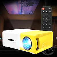 Портативный видеопроектор для домашнего кинотеатра Led Projector с динамиком и пультом, YG-300