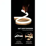 Гнучкий неон круглий COLORS NNR25-20M-WW 48V IP65 14,4W 950Lm 3000K, фото 8