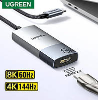 Адаптер UGREEN Type-C to HDMI 8K 60Hz, 4K 120Hz, CM491