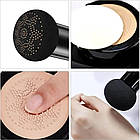 Кушон для обличчя + спонжик, Beauty Linasi, Тон 01 / Крем-пудра кушон / Зволожувальна пудра для обличчя, фото 8