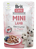 Влажный корм Brit Care Dog Mini Fillets In Gravy с ягненком для щенков 85 г