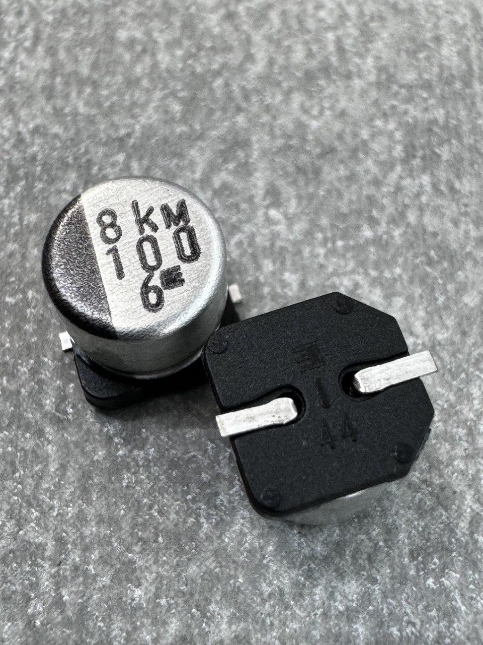 Конденсатор електролітичний 100uf 6.3V,105C, (6x5)