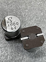 Конденсатор электролитический 1000uf 6.3V,105C, (10x10)