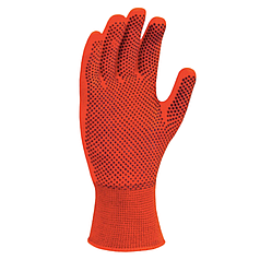 Рукавички "Авто" жовтогаряча трикотажна з ПВХ-малюнком (4111)