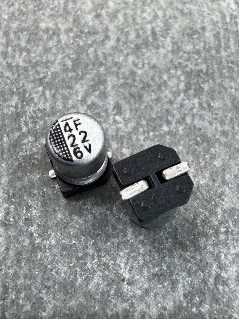 Конденсатор електролітичний 22uf 6.3V,105C, (4x5)