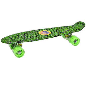 Скейт пластиковий 55см для дітей та підлітків Skateboard Sport XFM-350ZS