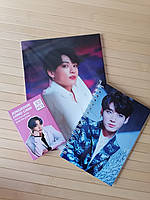 Комплект скетчбук + блокнот + ломо карты Lomo cards Чонгук Jeon Jung-kook BTS