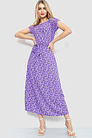 Сукня з квітковим принтом, колір бузковий, 214R055