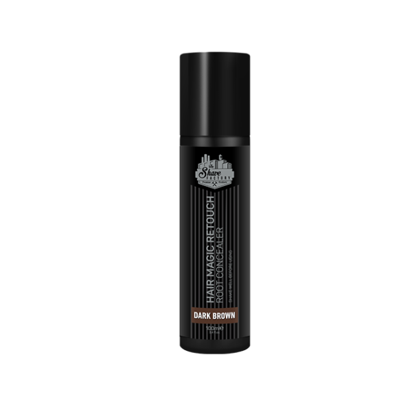 Камуфляж для сивого волосся The Shave Factory Hair Magic Retouch Root Concealer Темно-коричневий