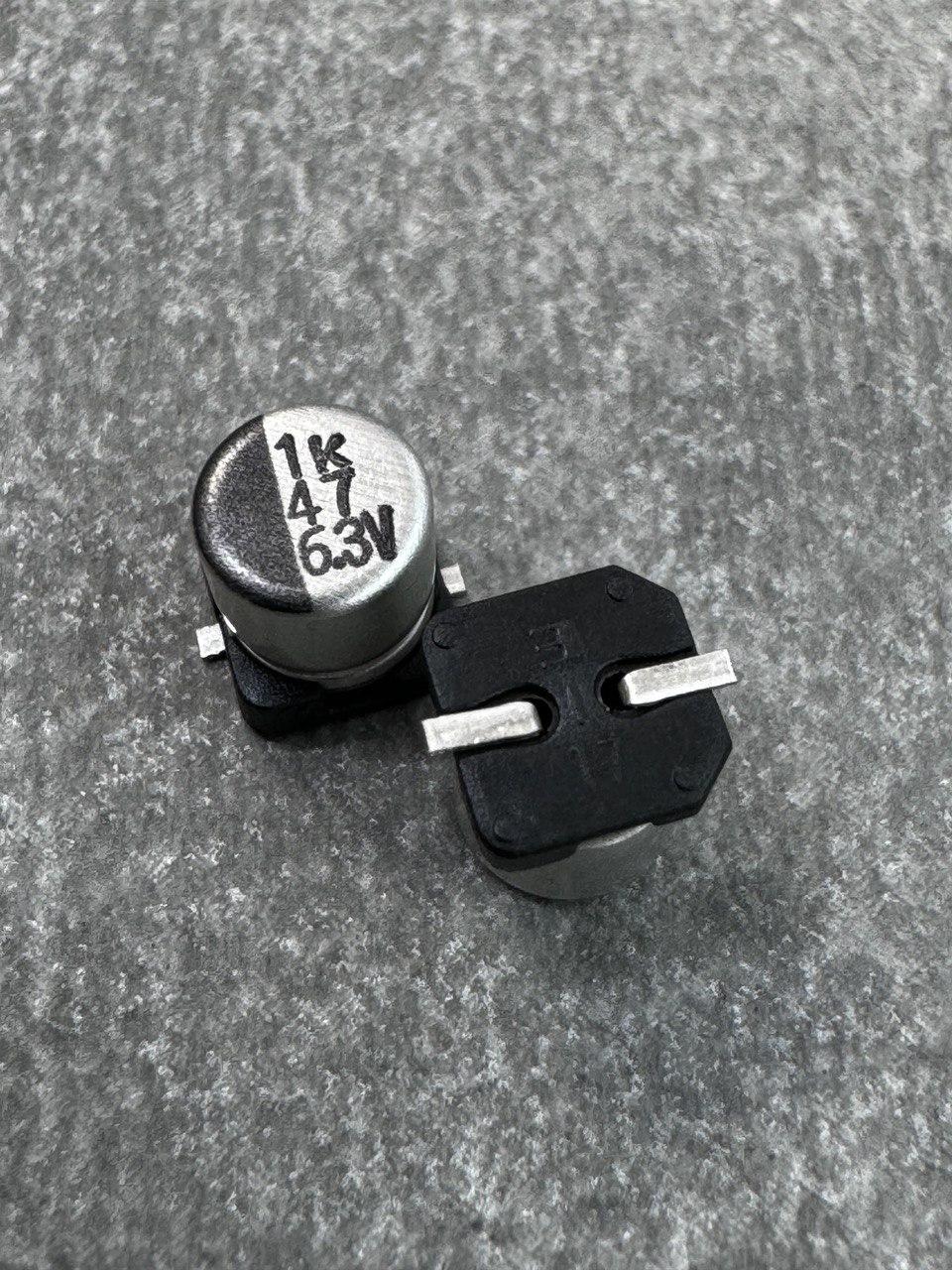 Конденсатор електролітичний 47uf 6.3V,105C, (5x5)