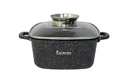 Казан Zauberg 1224-BL квадрат 4,4л чорний