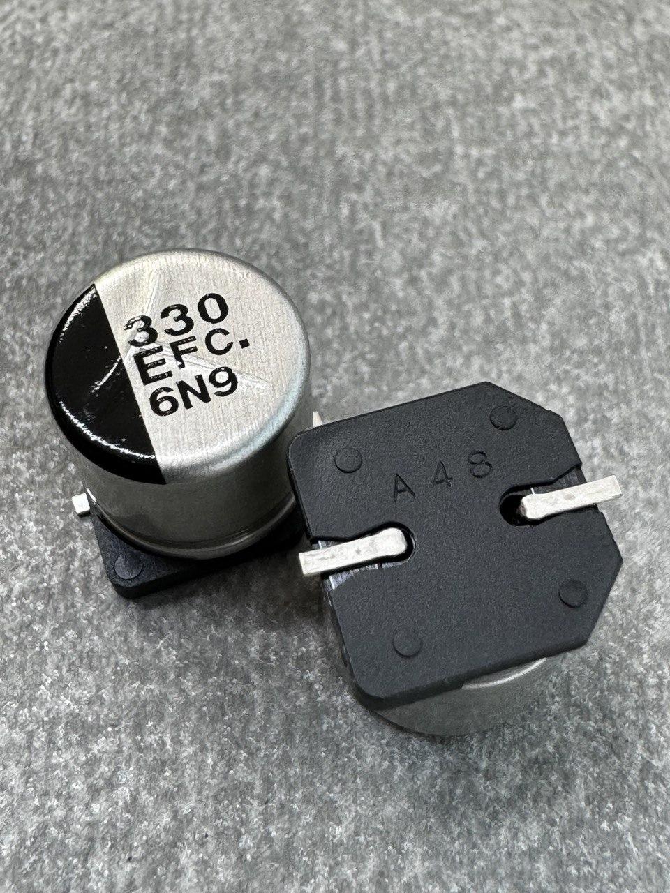 Конденсатор електролітичний 330uf 25V,105C, (10x10)