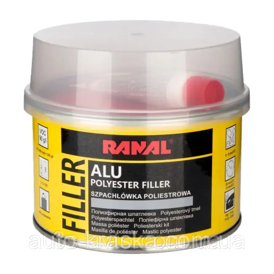 Шпатківниця RANAL з алюмінієвим порошком ALU 0,5 кг., фото 1