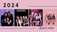 Календарь Блек Пинк Black Pink 2024 настенный перекидной А4