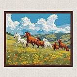 Картина за номерами Граційні коні. Тварини 40*50 см Ідейка KHO 6591, фото 3