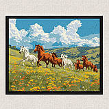 Картина за номерами Граційні коні. Тварини 40*50 см Ідейка KHO 6591, фото 4