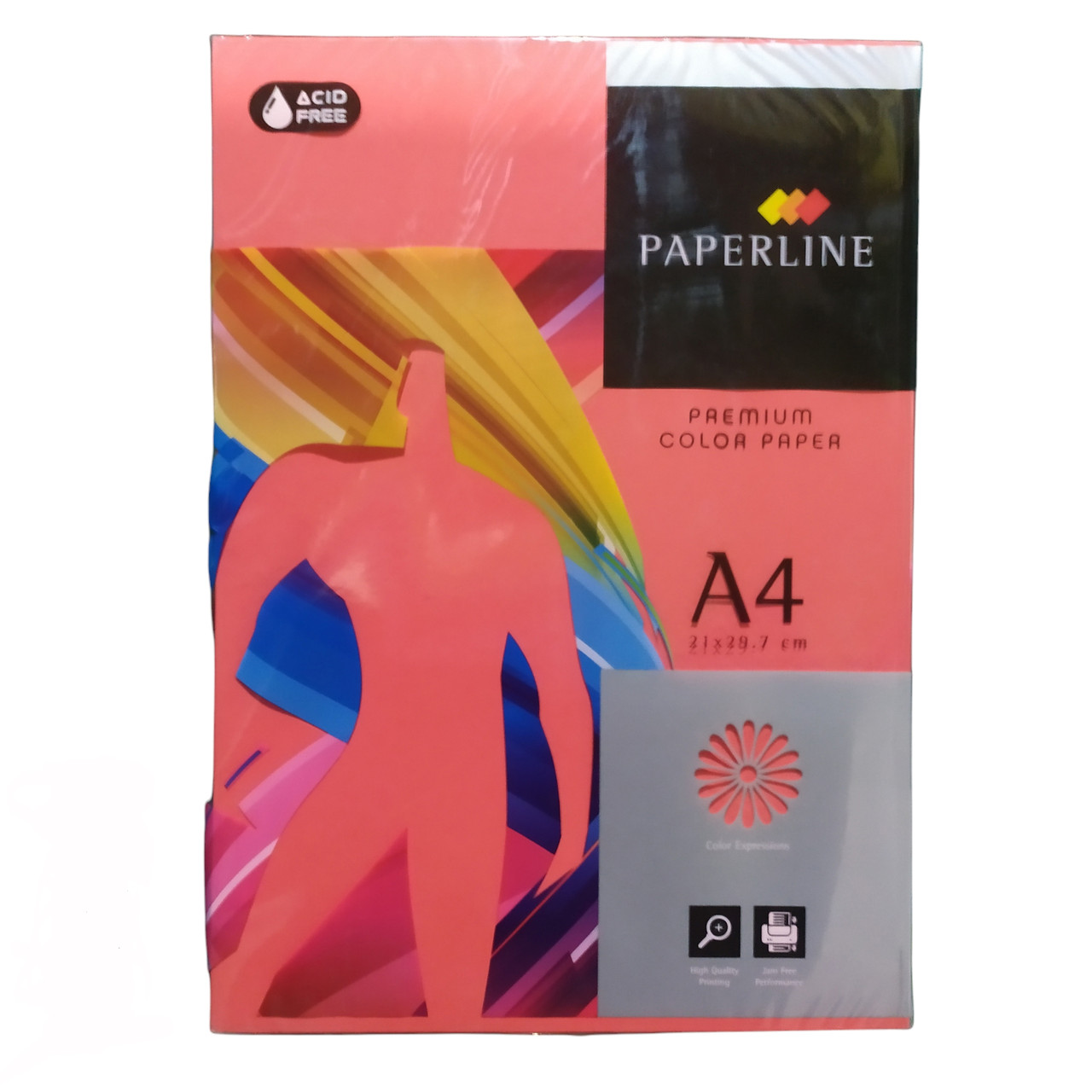 Папір кольоровий червоний інтенсивний, 250 аркушів, А4, 160 г/м2, IT 250 Red, Paperline, фото 1