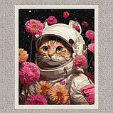 Картина за номерами Котик у космосі exp 40*50 см Ідейка KHO 6593 exp, фото 2