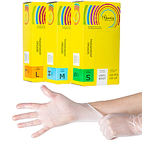 Вінілові рукавички SanGig, щільність 4.4 г. - 100 шт