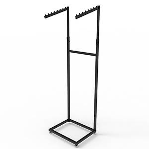 Стійка-вішало для одягу "Дубль" 2 кронштейни похилих