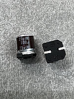 Конденсатор электролитический 100uf 25V,105C, (8x10)